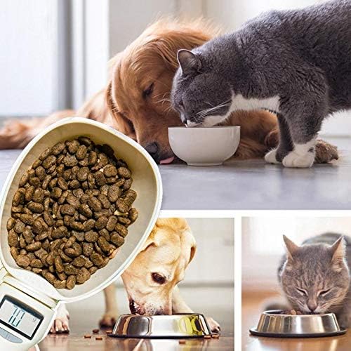 Colher de medição eletrônica para Pet Food, Balança digital para alimentos para cães e gatos, Copo medidor com display LED, Balança de cozinha
